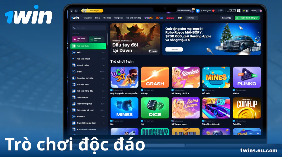 Trò chơi độc quyền của 1Win dành cho người Việt