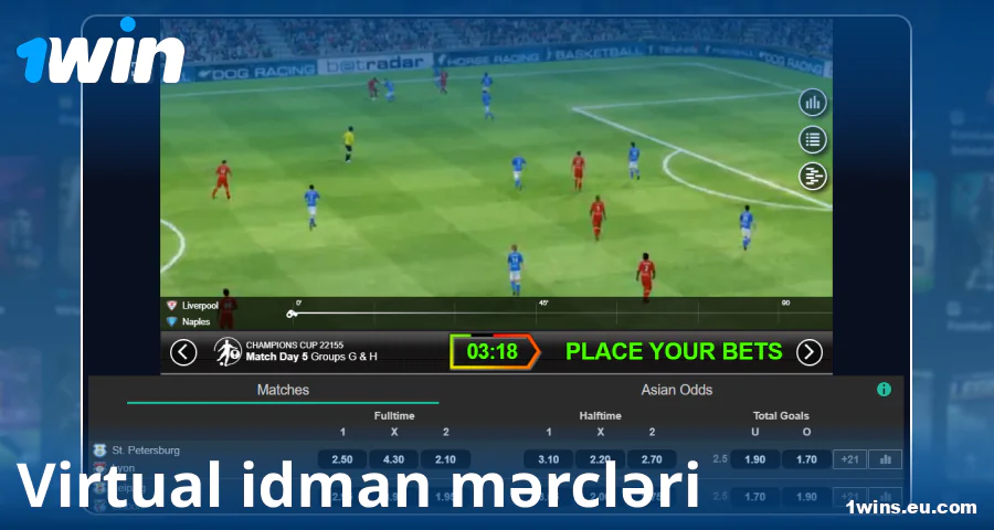 Azərbaycanlı oyunçular üçün virtual idman oynamaq 1Win