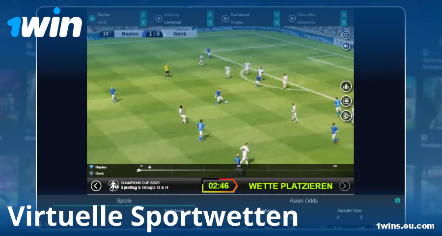 Virtuellen Sport für deutsche Spieler bei 1Win spielen