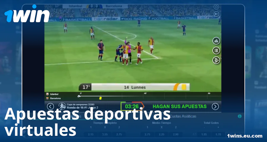 Jugar deportes virtuales para jugadores españoles de 1Win
