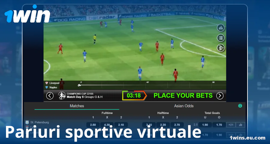 Jucați sporturi virtuale pentru jucătorii români 1Win