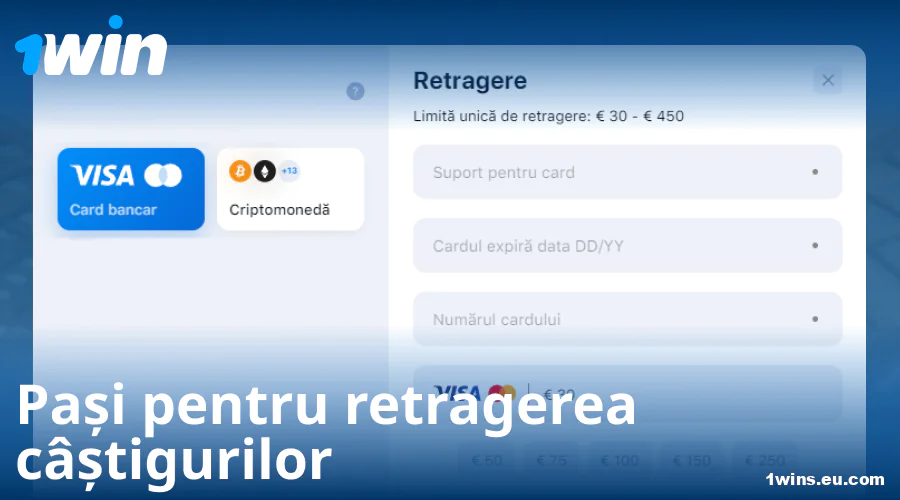 Instrucțiuni pentru retrageri de bani la 1Win România