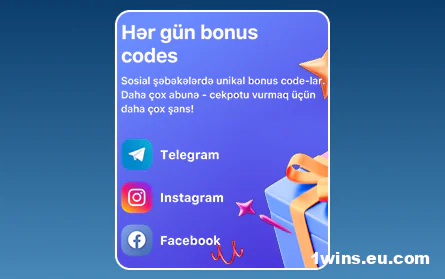 1Win AZ oyunçuları üçün sosial şəbəkə bonusu