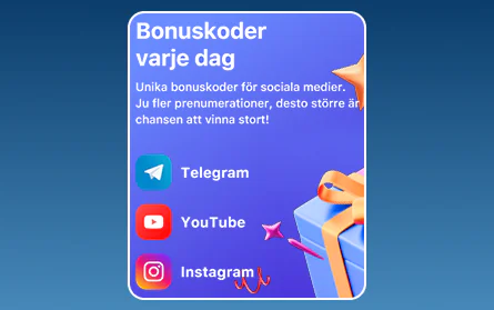 Bonus för sociala medier för spelare på 1Win SE