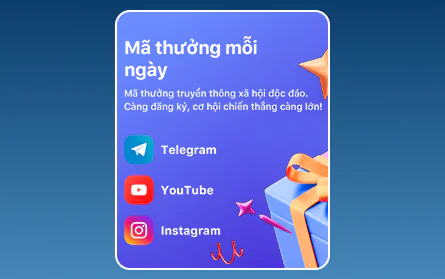 Thưởng qua mạng xã hội cho người chơi 1Win VN