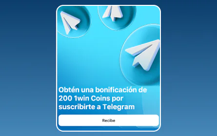 Suscribirse al canal de Telegram del casino 1Win ES