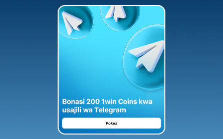 Jiunge na Telegram kwa Kasino ya 1Win