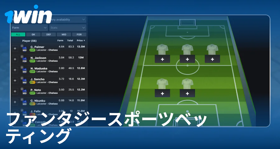 1Win日本でファンタジースポーツをプレイする