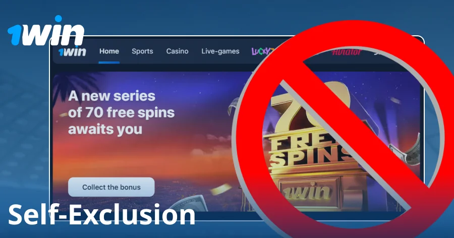 Self-exclusion tools in 1win system