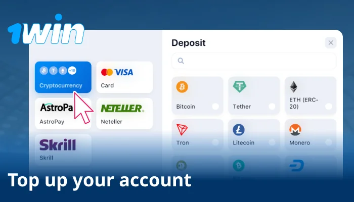 Make a deposit to activate instant 1win bonus