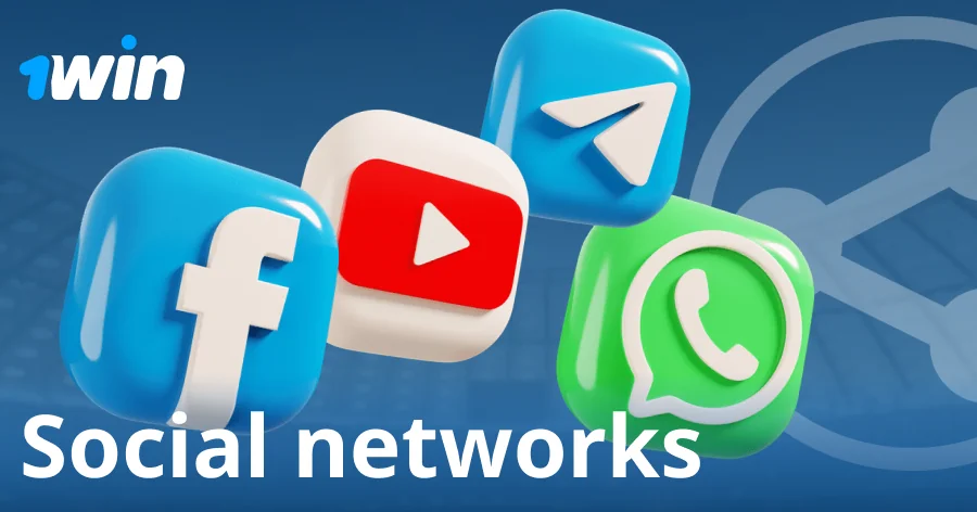 Social media contact for 1win help